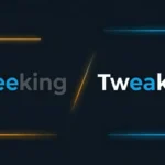 Typographic comparison showing the correct spelling of tweaking alongside social media and corporate briefcase icons.