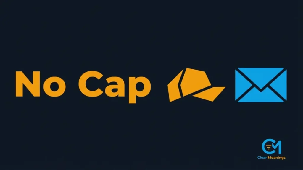 Visual contrast between casual text and formal email formatting for no cap in workplace communications.