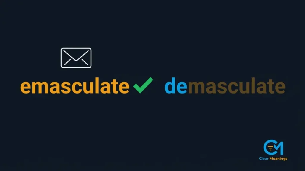 Conceptual illustration of professional email tone regarding emasculating behaviors.