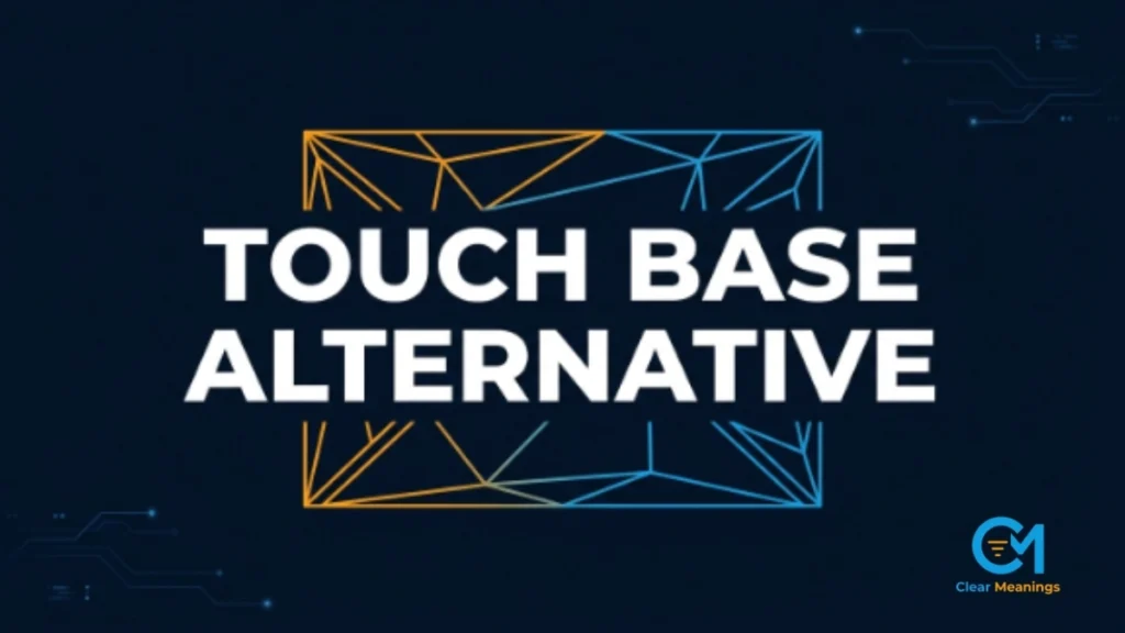 Touch base alternative phrase inside a minimalist digital interface