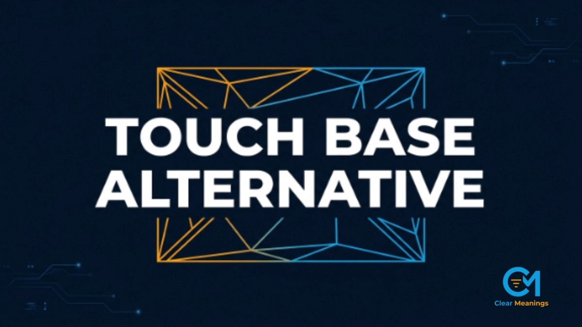 Touch base alternative phrase inside a minimalist digital interface