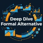 Abstract layered data charts illustrating a deep dive formal alternative in corporate communication.