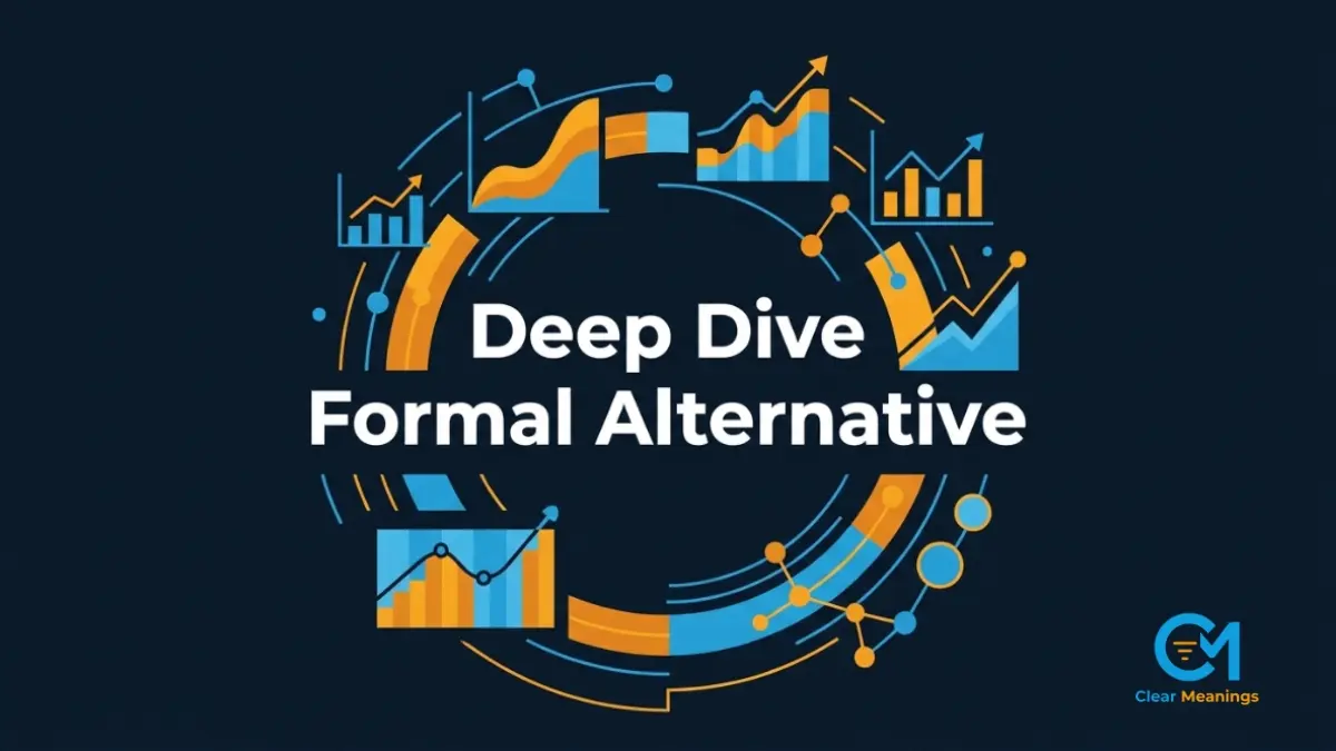 Abstract layered data charts illustrating a deep dive formal alternative in corporate communication.