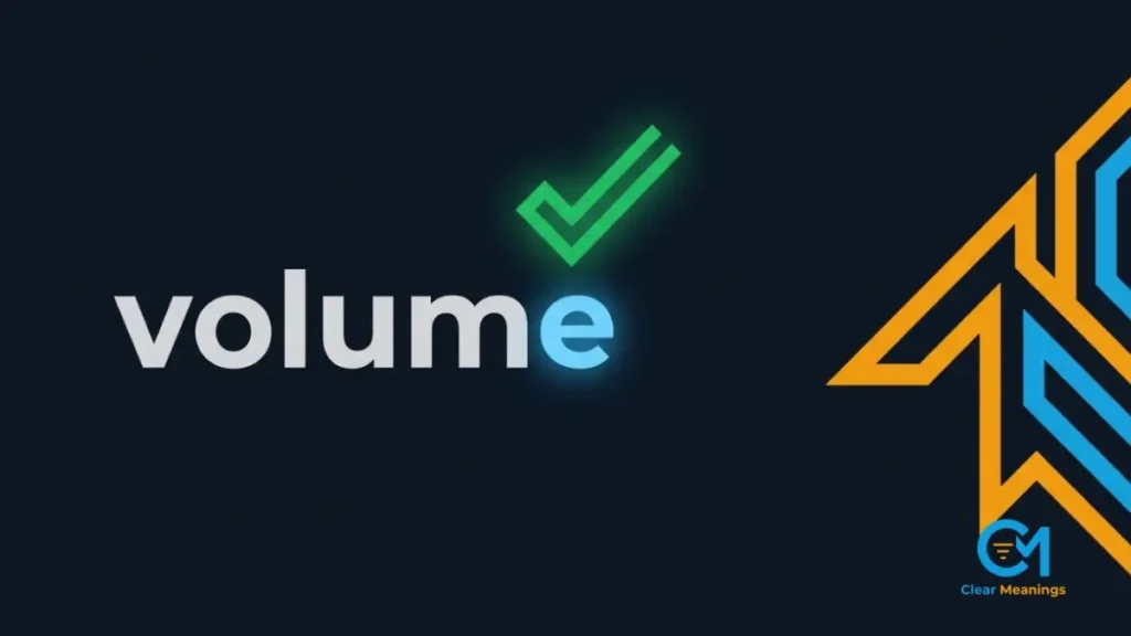 A visual memory trick emphasizing the silent E at the end of volume to separate it from column.