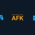 Minimalist vector contrasting a game controller and office briefcase for the AFK acronym.