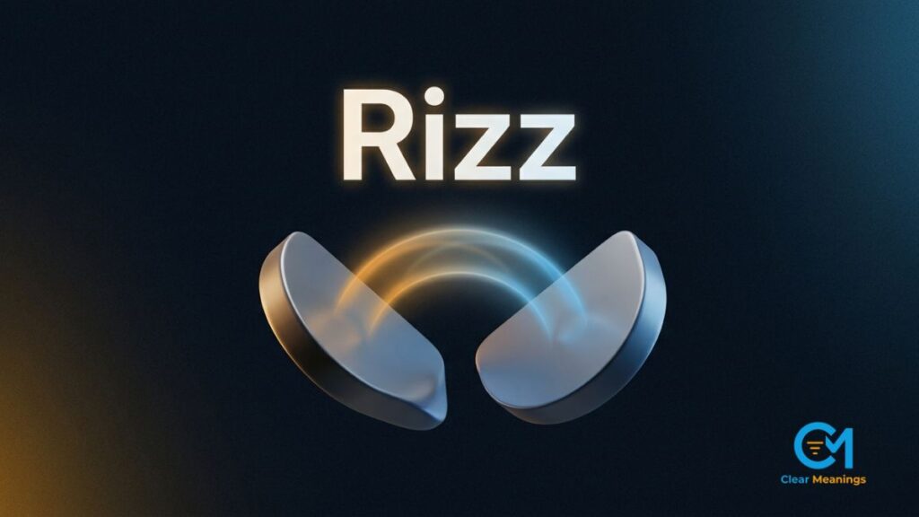 Visual metaphor showing the rizz meaning as charisma and social magnetism