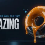 Glazing meaning slang featured image showing the word Glazing above a glossy amber-coated ring on a dark textured surface